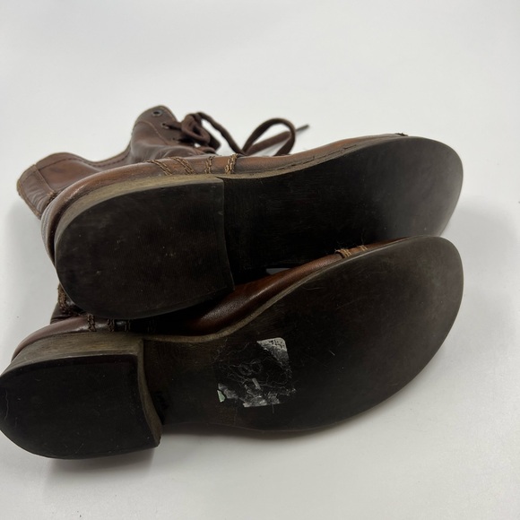 Steve Madden Leather Boots Lace Up Size 8 - Picture 5 of 5